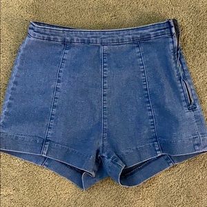 H&M High Waisted Jean Shorts